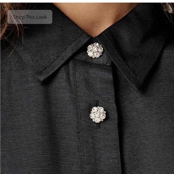 NWOT j crew Collection shirtdress with jewel buttons - Picture 3 of 7